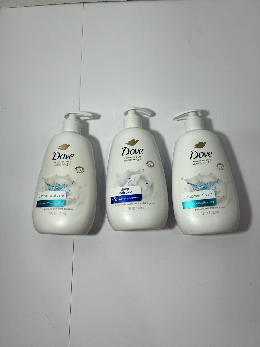 Dove Advanced Care Hand Wash Set Of 3  (12 fl oz)